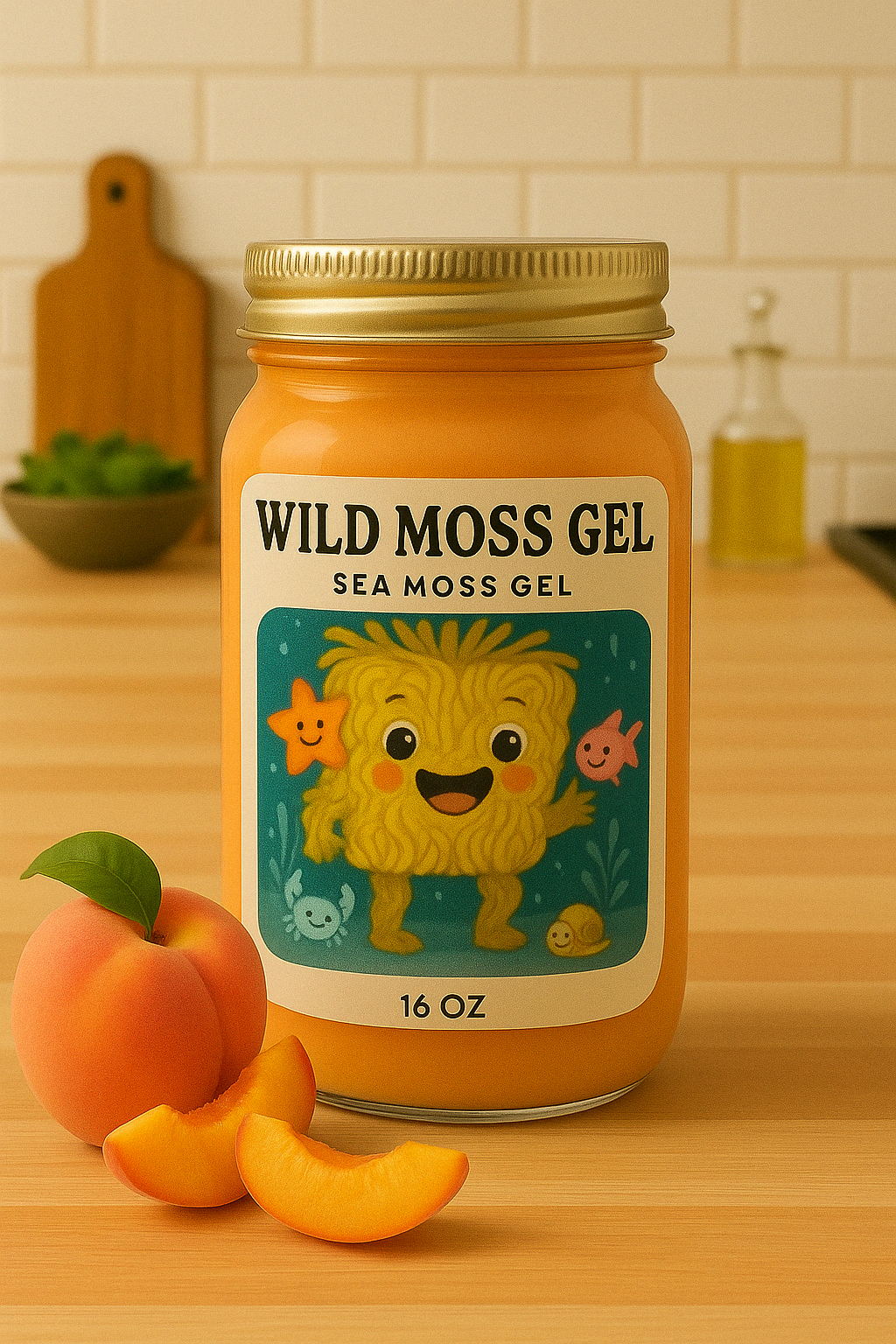 Unsweetened Peach Seamoss Gel