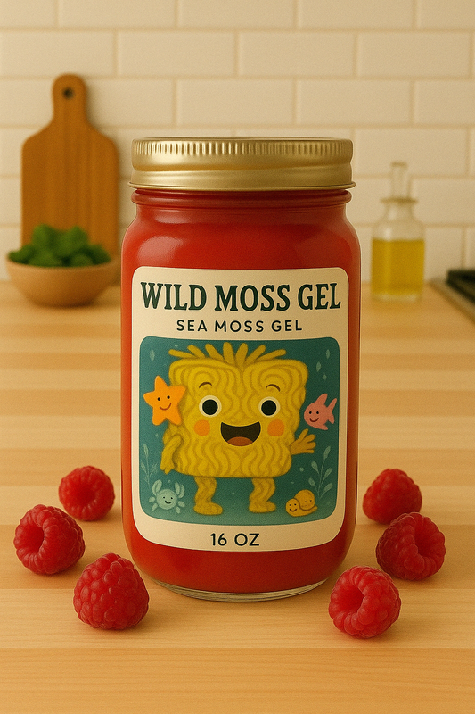 Sweetened Raspberry Sea Moss Gel