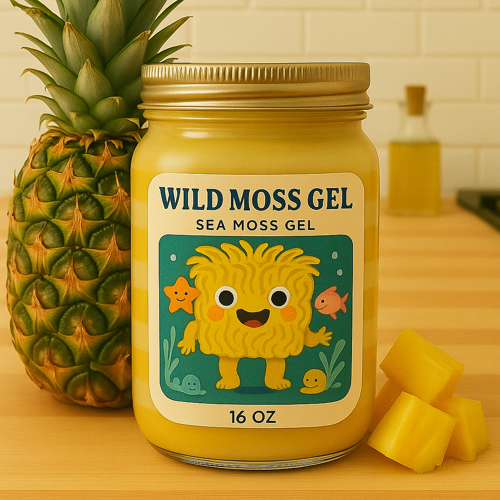 Sweetened Pineapple Fruit Layered Sea Moss Gel