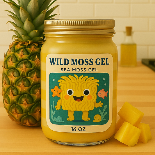 Sweetened Pineapple Fruit Layered Sea Moss Gel